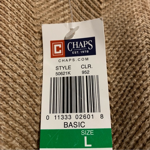 Men’s Chaps Chevron Sweater NWT Sz Large - Picture 6 of 6
